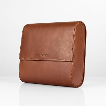 BROWN BEAR 6 Piece Watch Organizer in Genuine Leather | Tan