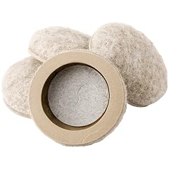 Super Sliders Secure Grip Formed Felt Movers for Furniture to Protect Hard Surfaces 2 Beige 4 Pack