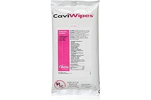 CaviWipes Surface Disinfectant Towelette Wipes - Hospital Grade Antibacterial Multi-Surface, 7" x 9"