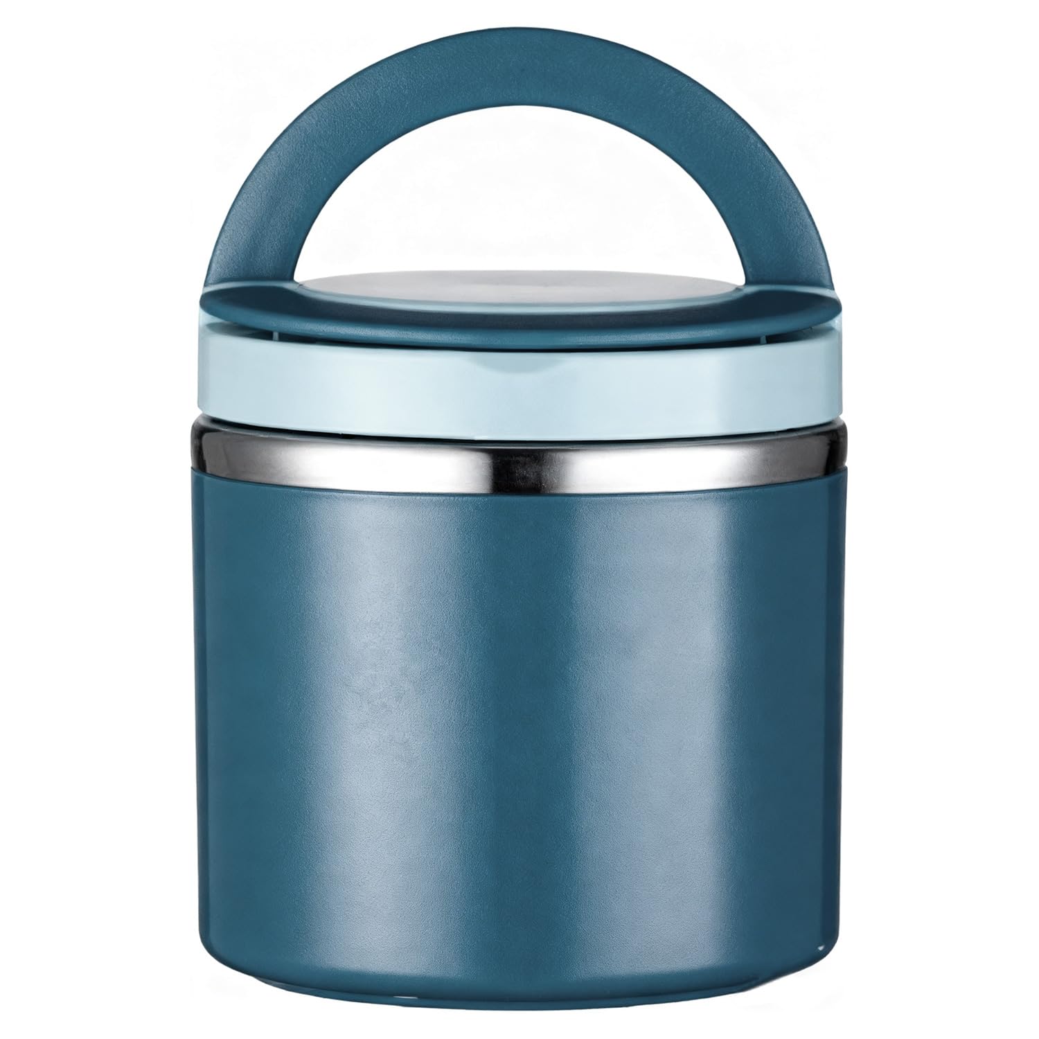 TASBER Thermos Food Flask for Hot/Cold Food, 630ml Stainless Steel Double Walled Insulated Jar Leakproof, Portable Leak Proof Soup Flask for School Offise Picnic Travel (Blue)