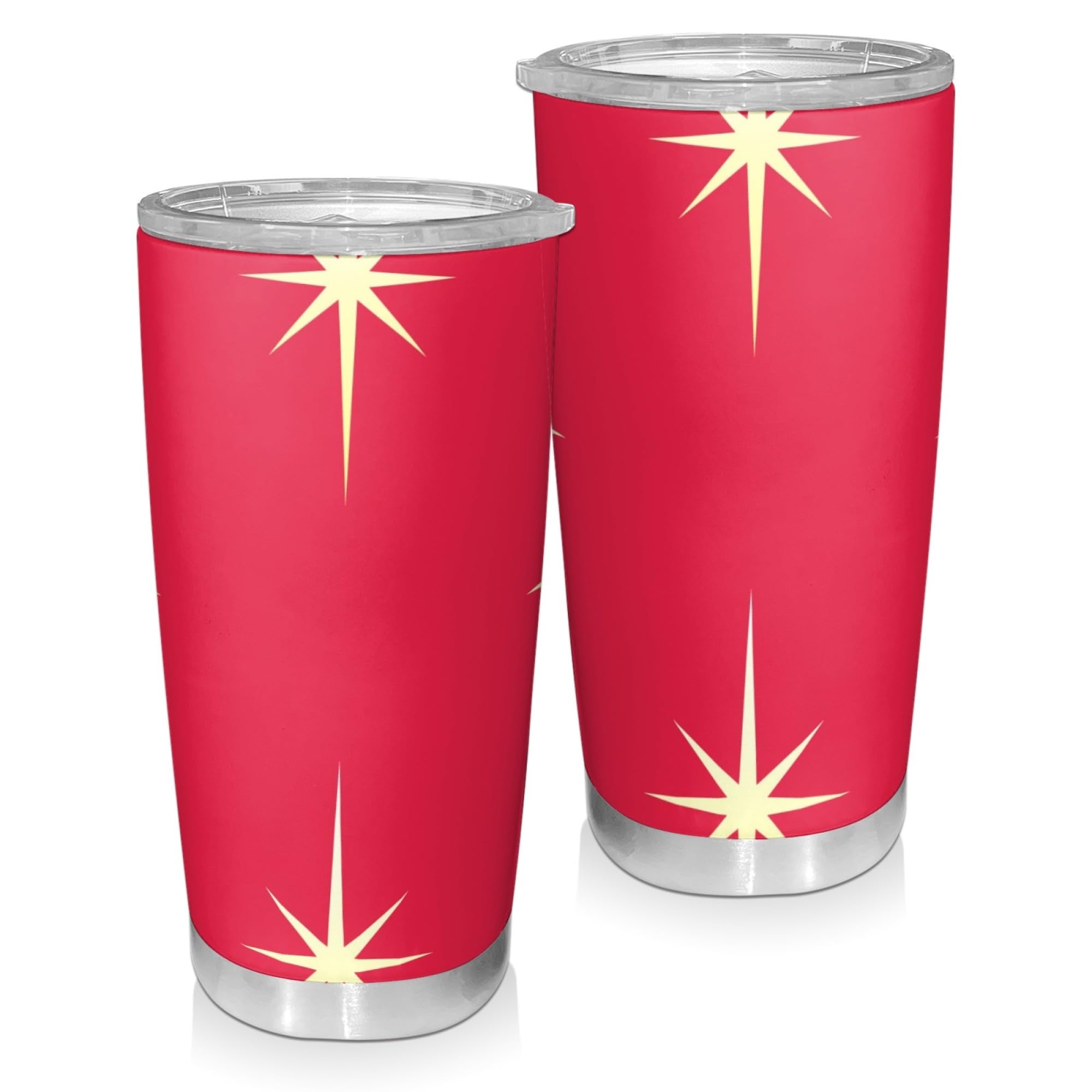 DARUIRONG Atomic Star Car Cup Tumbler with Lid Stainless Steel Travel Mug 20oz Coffee Mug Spill Proof Christmas Retro Double Wall Vacuum Insulation Water Bottle