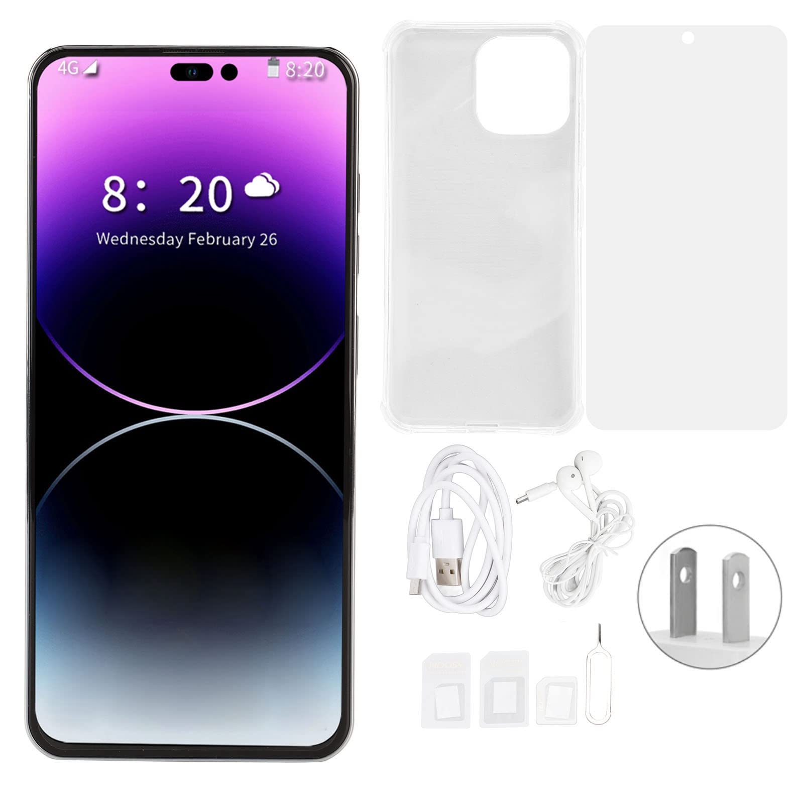 Amazon | 4G携帯電話、MTK6737 CPU 16MP 8MPカメラ 3-in-1