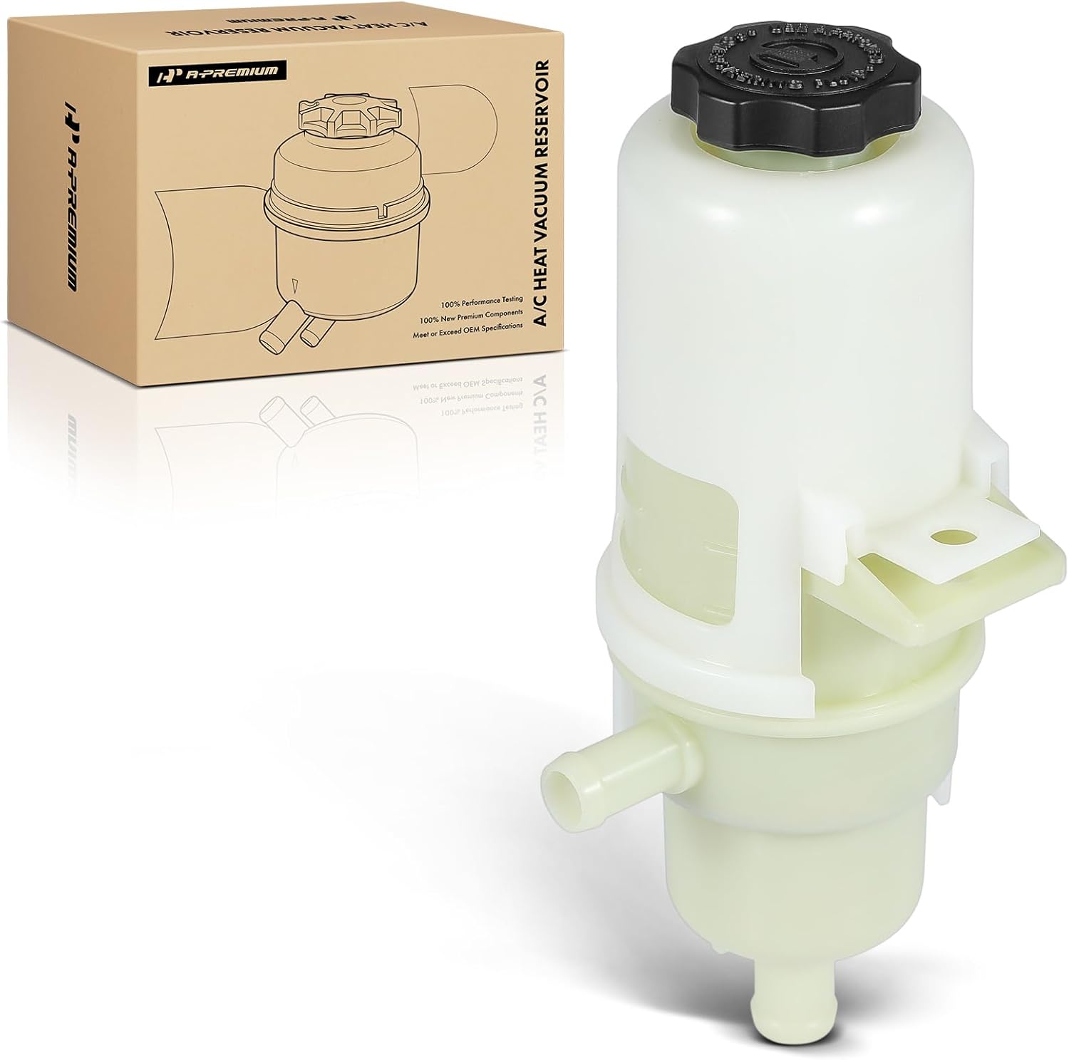 A-Premium Power Steering Reservoir/Tank with Cap Compatible with Ram 2500 2019-2021, 3500 2019-2021, 4500 2019-2020, 5500 2019-2020, 6.4L 6.7L, Replaces 68395974AA