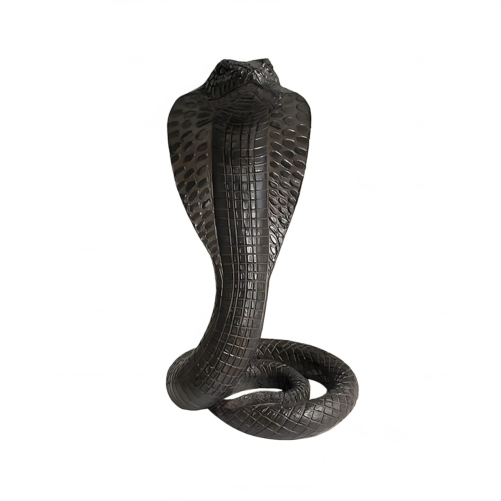 Will Art Museum King Cobra Snake Statue Sculpture, Animal Figure Collectible Gifts for Snake Lover Office Home Decor Desk Decoration Garden Yard