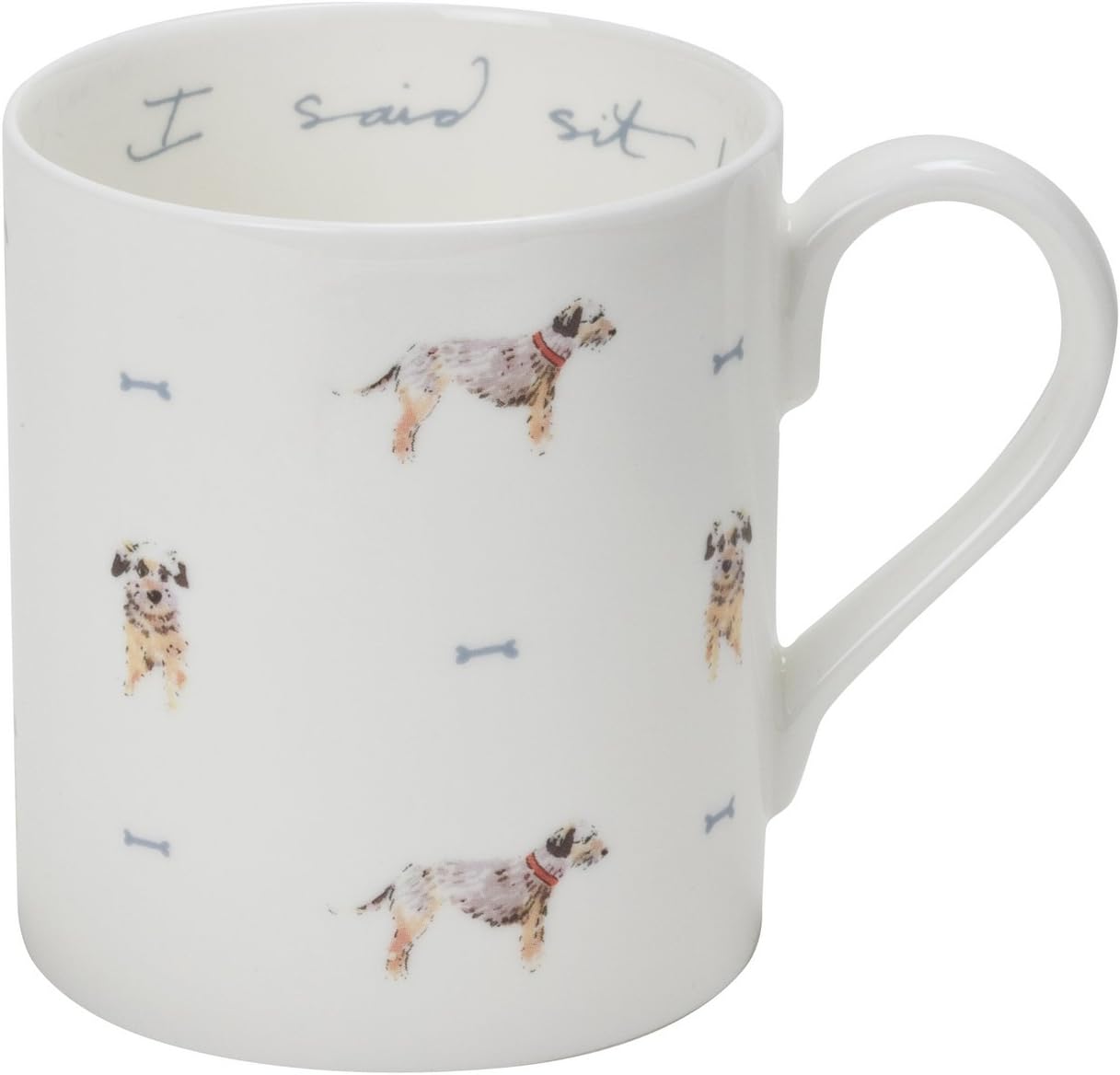 Sophie Allport Terrier 'I Said Sit!' Mug Standard Coffee Cups & Mugs