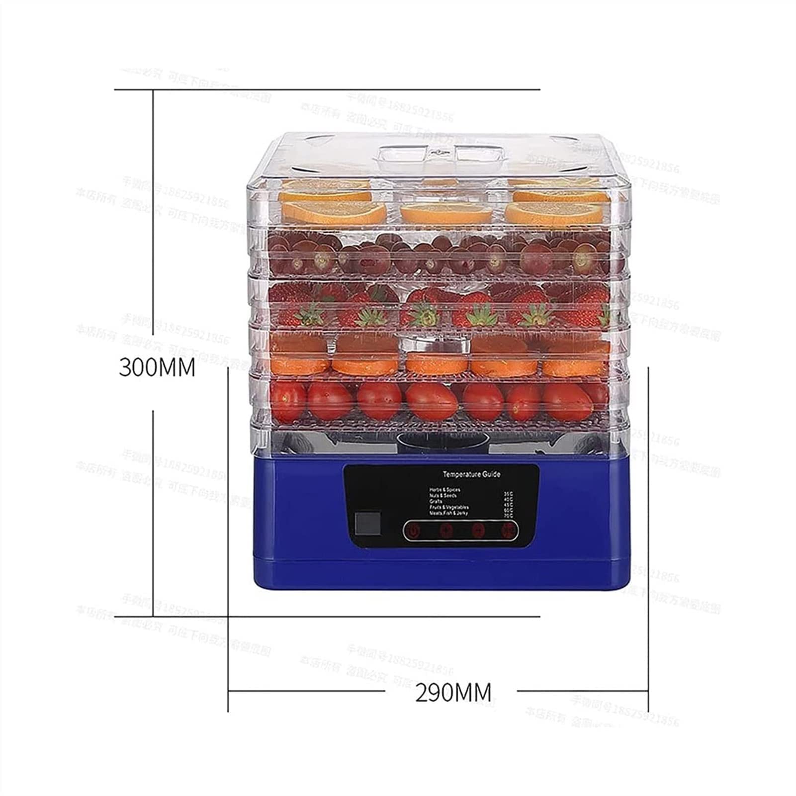 Amazon.co.jp: 350Wデジタルフードデヒドラト、温度とタイマーの設定が