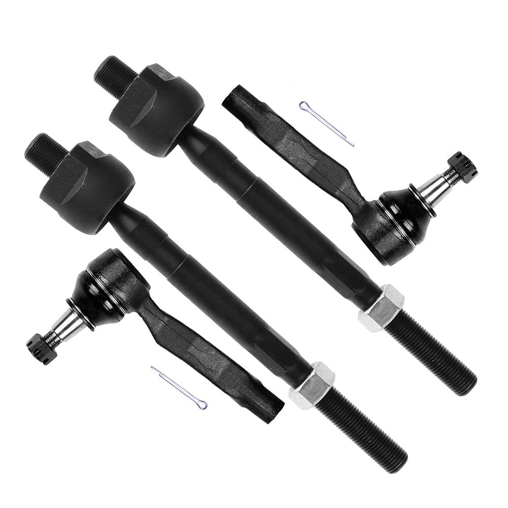 SCITOO 4pcs Suspension Kit 2 Front Inner 2 Outer Tie Rod End fit for 2003 2004 2005 2006 2007 Infiniti G35 2007 2008 2009 Nissan 350Z EV80279 ES80579 ES80578
