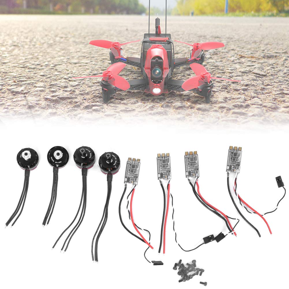 Silnik bezszczotkowy, silnik bezszczotkowy 2300KV 2205 CW/CCW + LITTLEBEE 30A ESC kompatybilny z dronem wyścigowym (silnik bezszczotkowy + zestaw ESC)