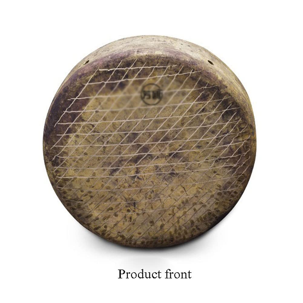 gong tibetano gong tibetano grande Gong con mazoPlatillo gong de mano de latón de 30 cm, instrumento de viento de latón gong portátil de latón con martillo redondogong(Color:35cm,Size:)