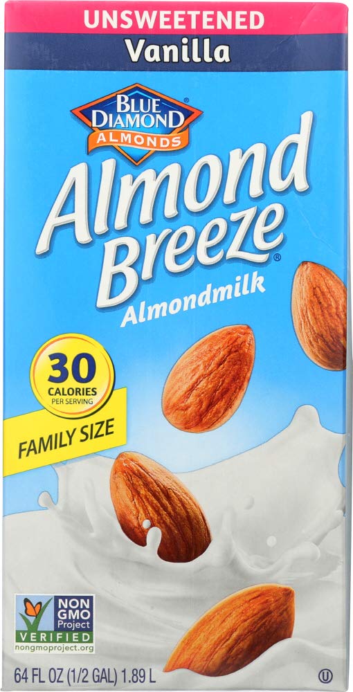 BLUE DIAMOND BEV ALMOND VANLA UNSWTNED, 64 FO, PK- 8