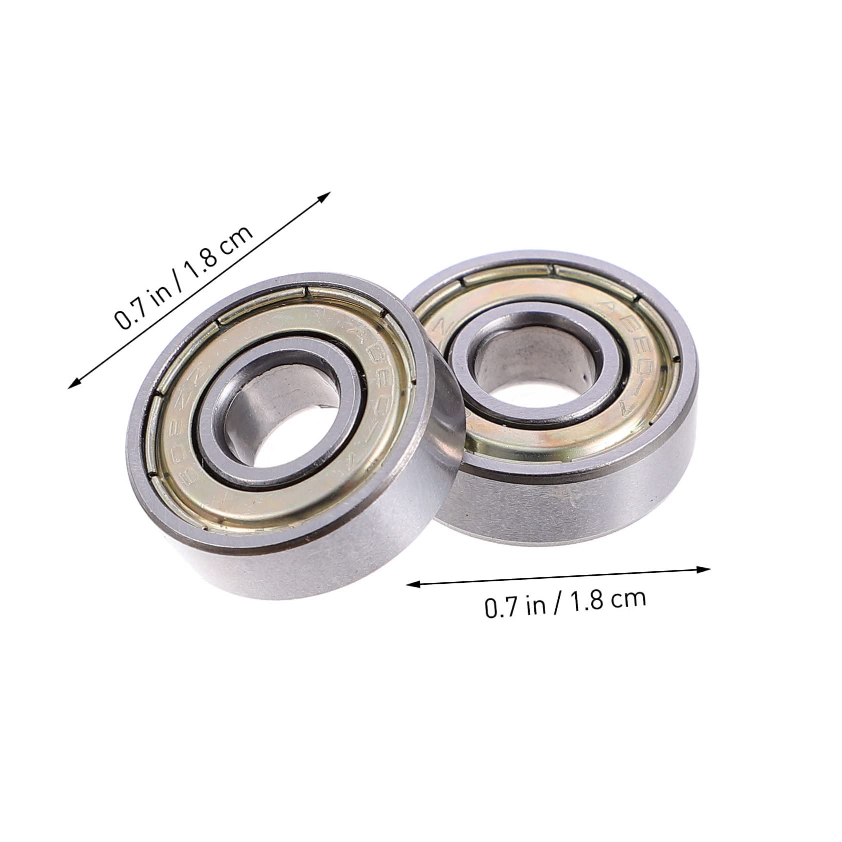 Cuscinetto per Skateboard 32 Pezzi in Acciaio Inossidabile | Diametro Interno 0, 8cm, per Roller Skating Shoes e Inline Skates, Set Argento per Accessorio Longboard