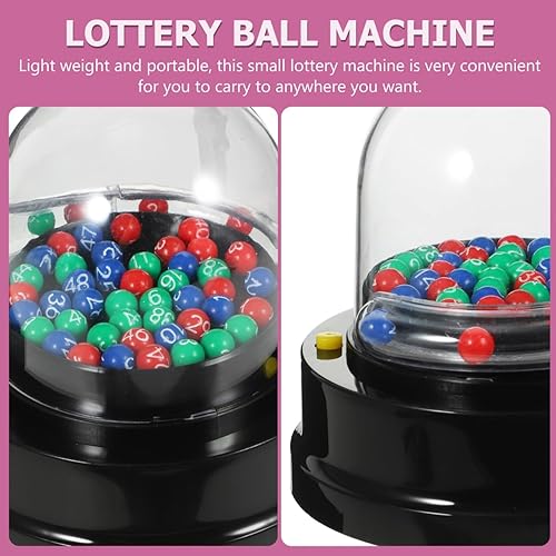 Miniatura 5 de Amosfun Mini máquina, máquina eléctrica de la bola de la suerte de la sacudida, selector afortunado del número para el entretenimiento del partido
