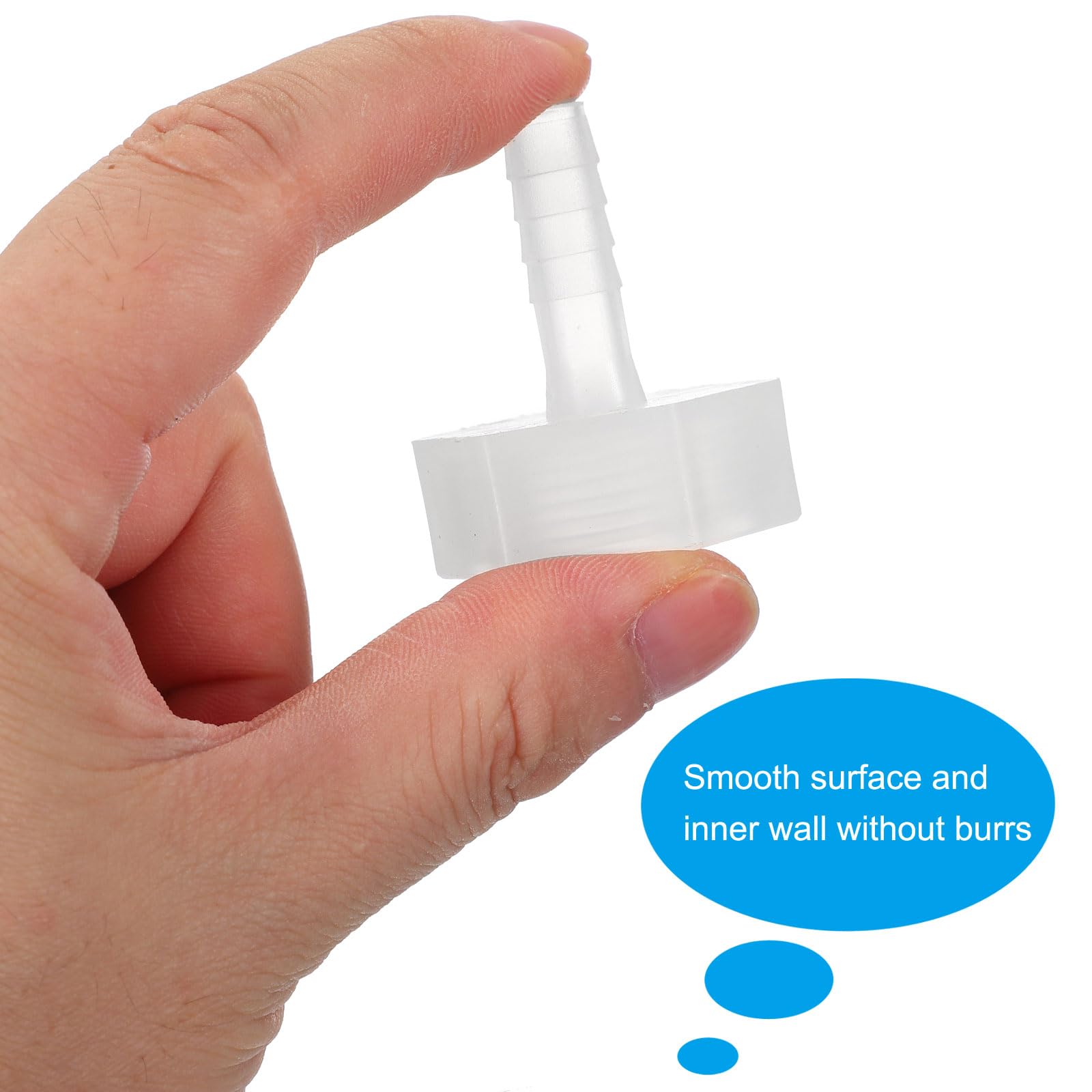 PATIKIL Raccordi per Tubo Flessibile in Plastica 5/16" x 3/4" G Filettatura Femmina per Acqua Aria Gas