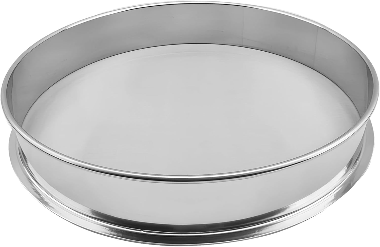 Sifting Flour, Sugar, and Spice in Kitchen, 12 Inch Flour Sifter Stainless Steel, Fine Mesh Sieve, 100 Mesh High-Density, Perfect for Baking
