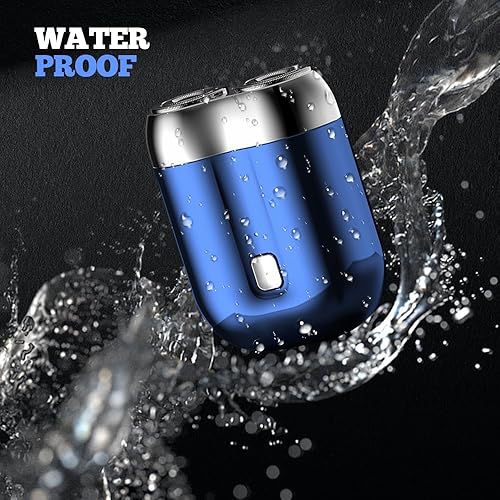 Miniatura 6 de Mini afeitadora eléctrica de doble cabeza, modelo de actualización 2025, afeitadora de bolsillo portátil, mini afeitadora USB, afeitadora de doble