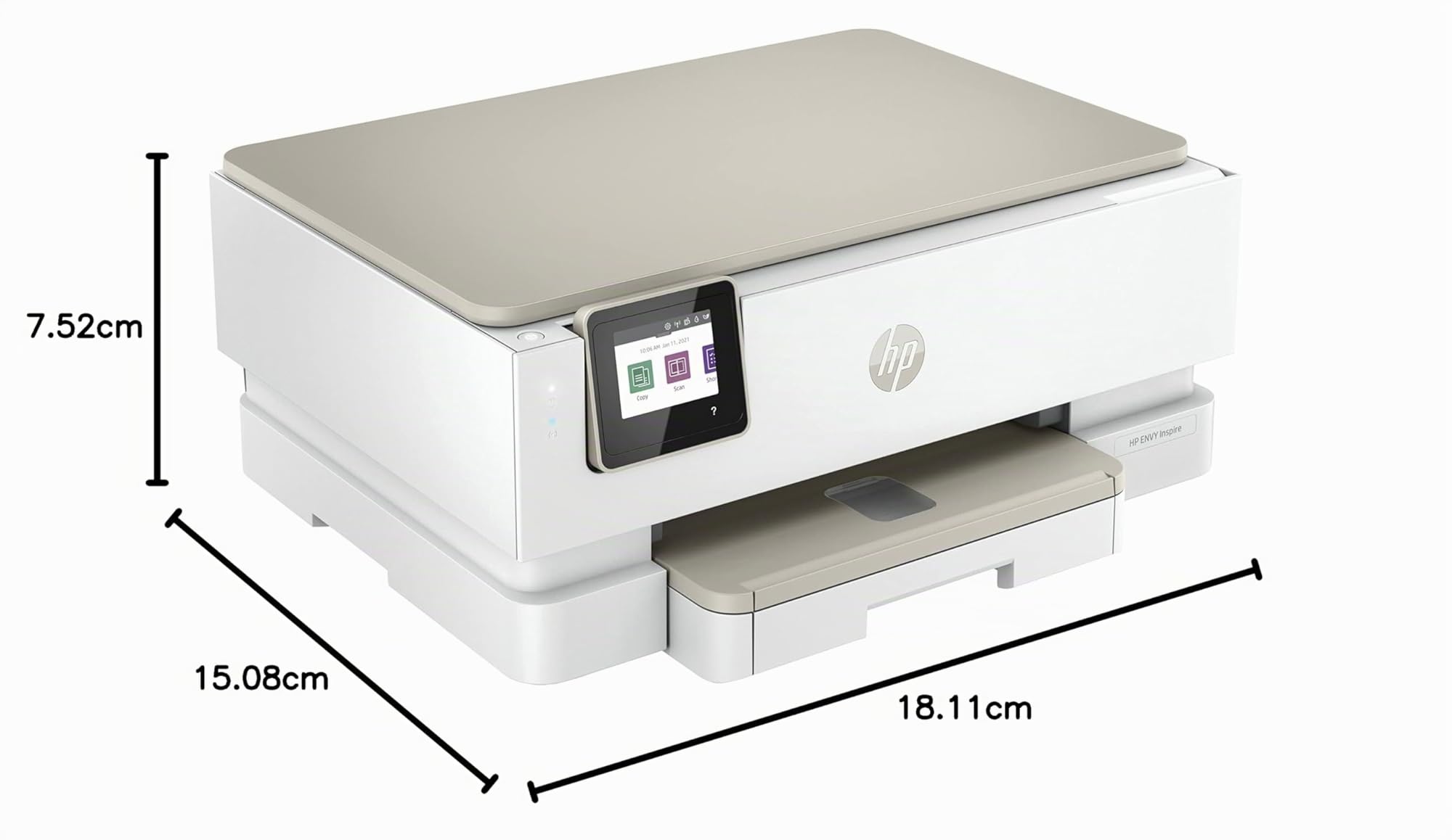 HP Envy Inspire 7220e stampante a getto d'inchiostro All-In-One - 6 mesi di inchiostro diretto incluso (copia, scansione, stampa, foto, A4, entrambi i lati, WLAN) bianco