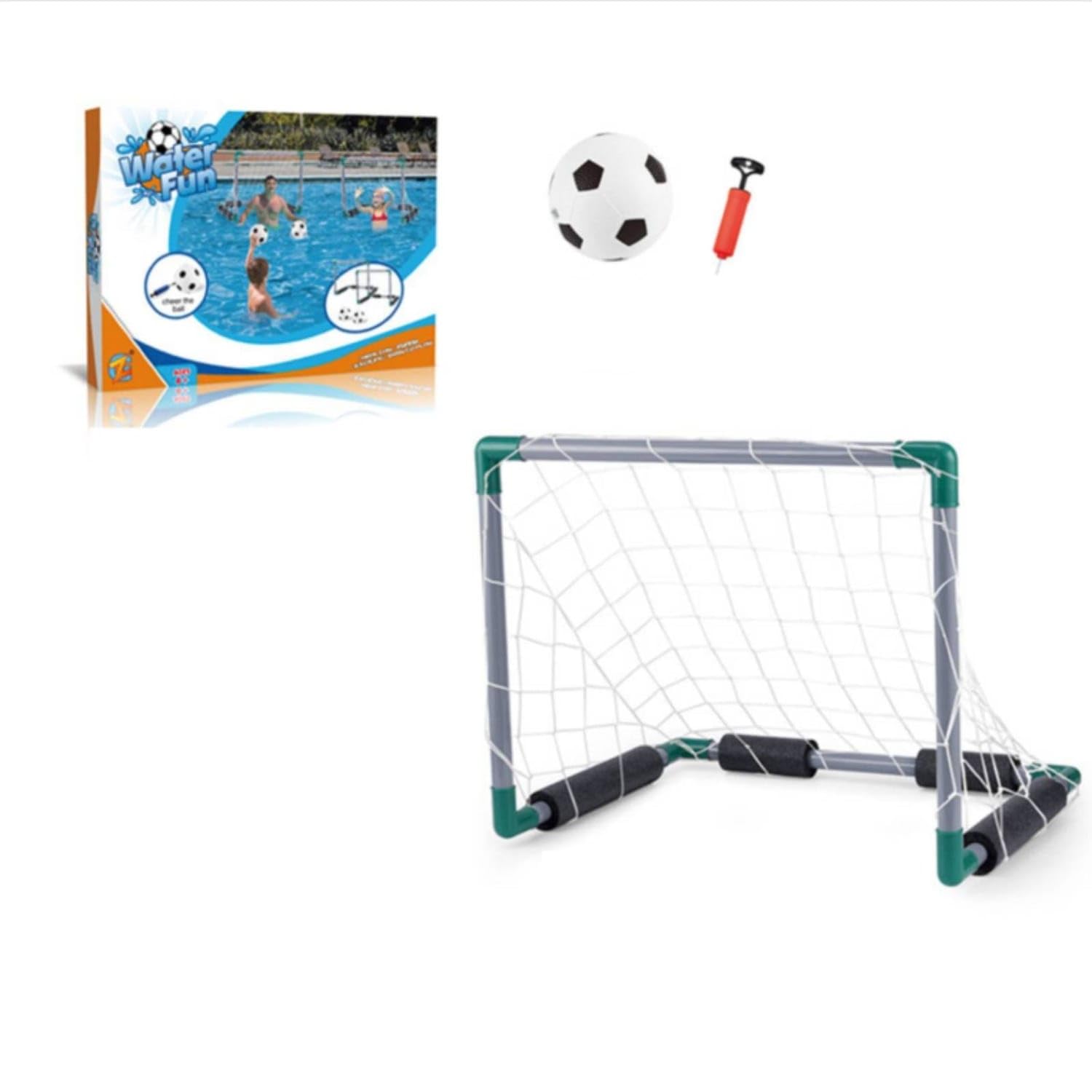 Freestanding Floating Soccer Goal Lightweight Pool Soccer Goal Portable Sports Equipment Sturdy for Family, Double Soccer Goal-picture-20