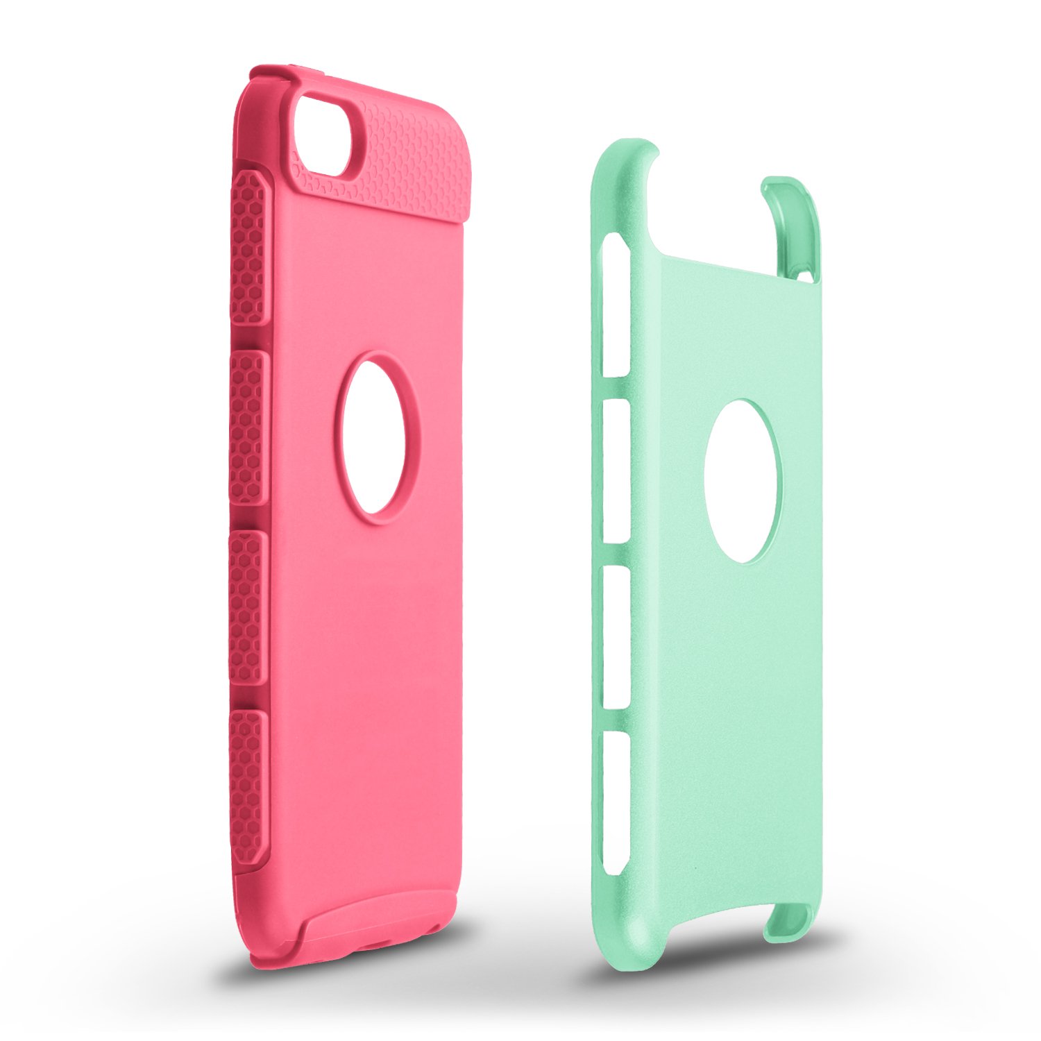 Custodia Ipod Touch Custodia Ibrida Per IPod Touch 5a, 6a, 7a Generazione - Protezione Antiurto, Design Grigio Marmo Bianco Quadro IPhone - Foto 7