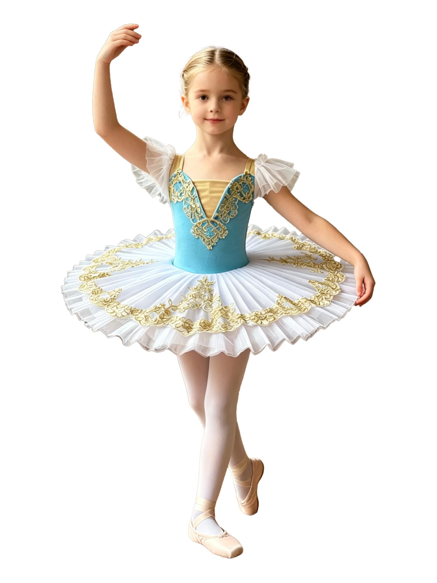 dPois Kinder Sweatkleid Mädchen Ballett Tütü Abendkleid Abendkleid Boho Kleid Festliches Kleid Ballettkleid Tanzkostüm Sommerkleid Tanzkurs