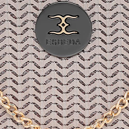 Image of ESBEDA Glitter Shine Oval shape Clutch Solid Pattern For Women | Gift For Women