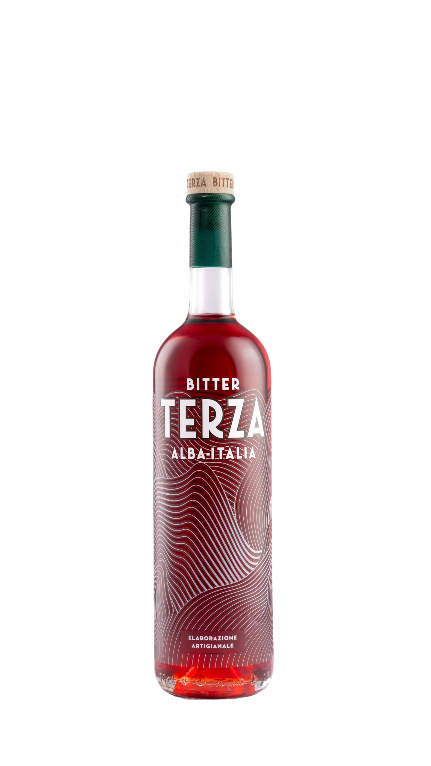 Terza Bitter Rosso Italiano Artigianale, 22 Botaniche, Infuso con Arancia Amara e Mandarino, 70cl, 24°