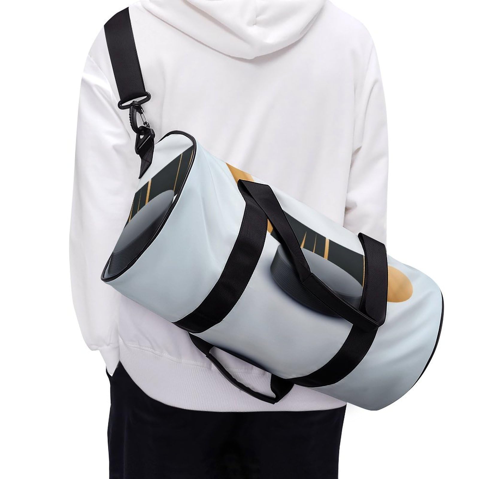 Hockey Sac De Sport Gym Sac De Voyage Sac Week-End Duffel Bag pour Camping Randonnée Voyage 45x23x23cm