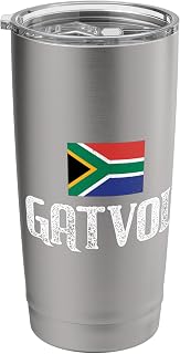 South African Gatvol Funny Braai Rugby Saffa boerewors chop Stainless Steel Insulated Tumbler