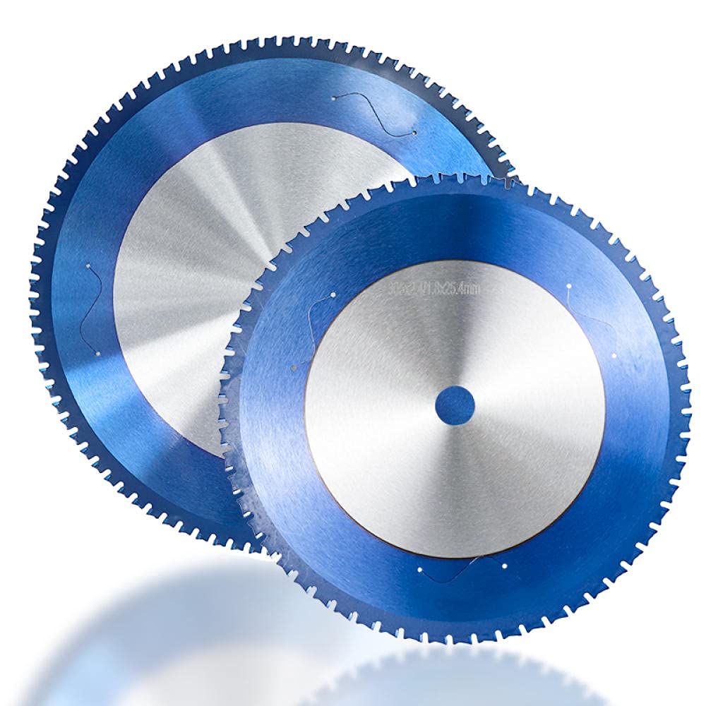 Brzeszczoty do pił, brzeszczot do cięcia metalu 180-355 mm Brzeszczot do piły tarczowej Nano Blue Coated Carbide Brzeszczot do cięcia aluminium i żelaza, stal - 305x2,4x25,4x80T(305x2.4x25.4x60T)