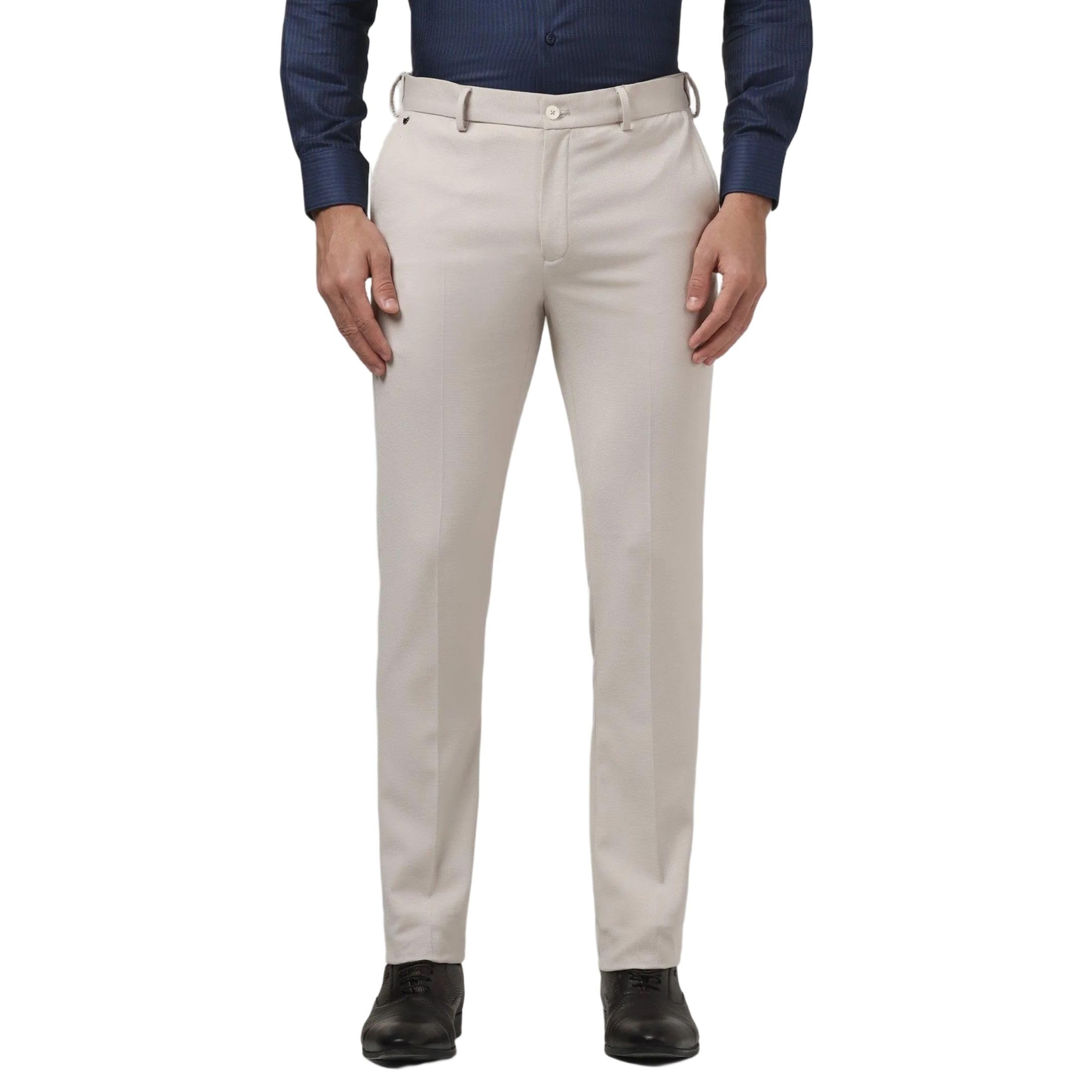 blackberrys Men's Polyester Blend Solid Slim Fit Formal Trousers-picture-47