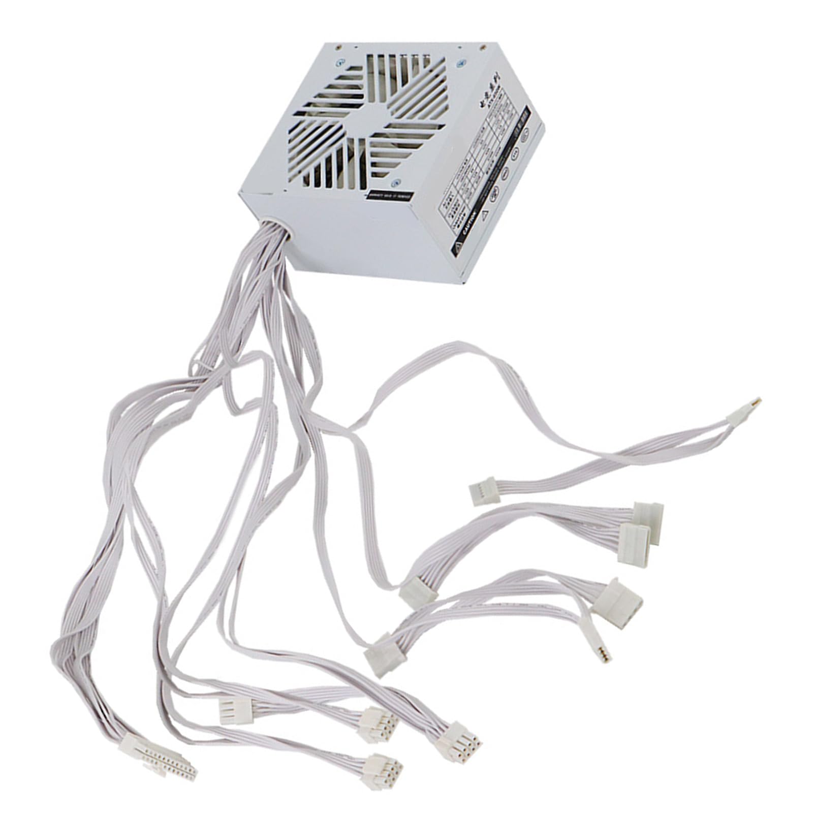 110–264 V, 750 W, für Computer, Videospiele, Computer, Weiß, Netzteil, geräuscharmer Lüfter, Doppel CPU für Gaming Server, leises Lüfter Netzteil