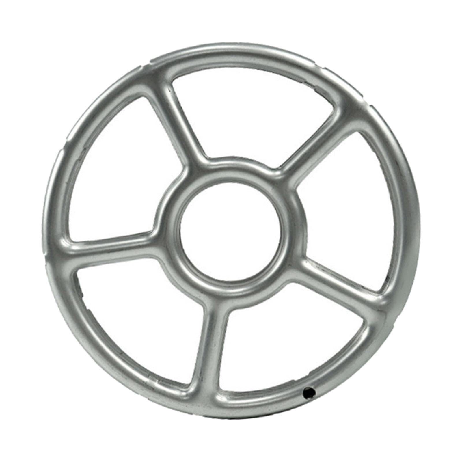 Pixzcsa Silver Hob Cover Outdoors Rings Reducer Trivets Stainless Steel Metal Multifunctional Cooker Wok Support Cooking Accessories Hob Cover Stovetop Camping, 15.5Cm