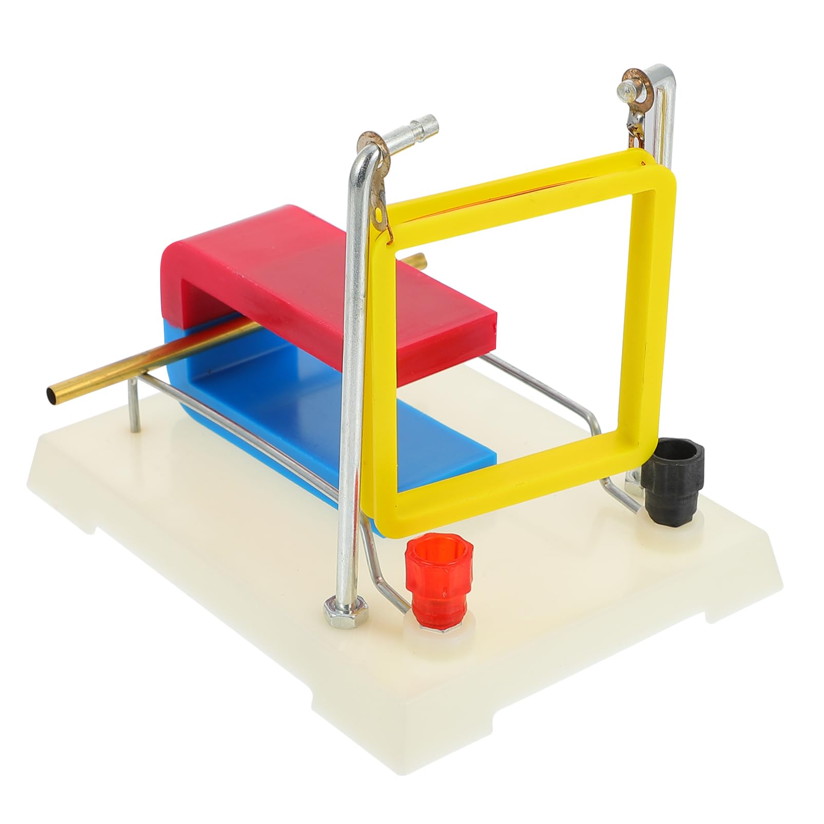 Magnetic Field Acting on Current Experimental Apparatus - Ampere Force Tool for School Physics Teaching, Beige Plastic, 4.72 X 3.54 X 0.59 Inches