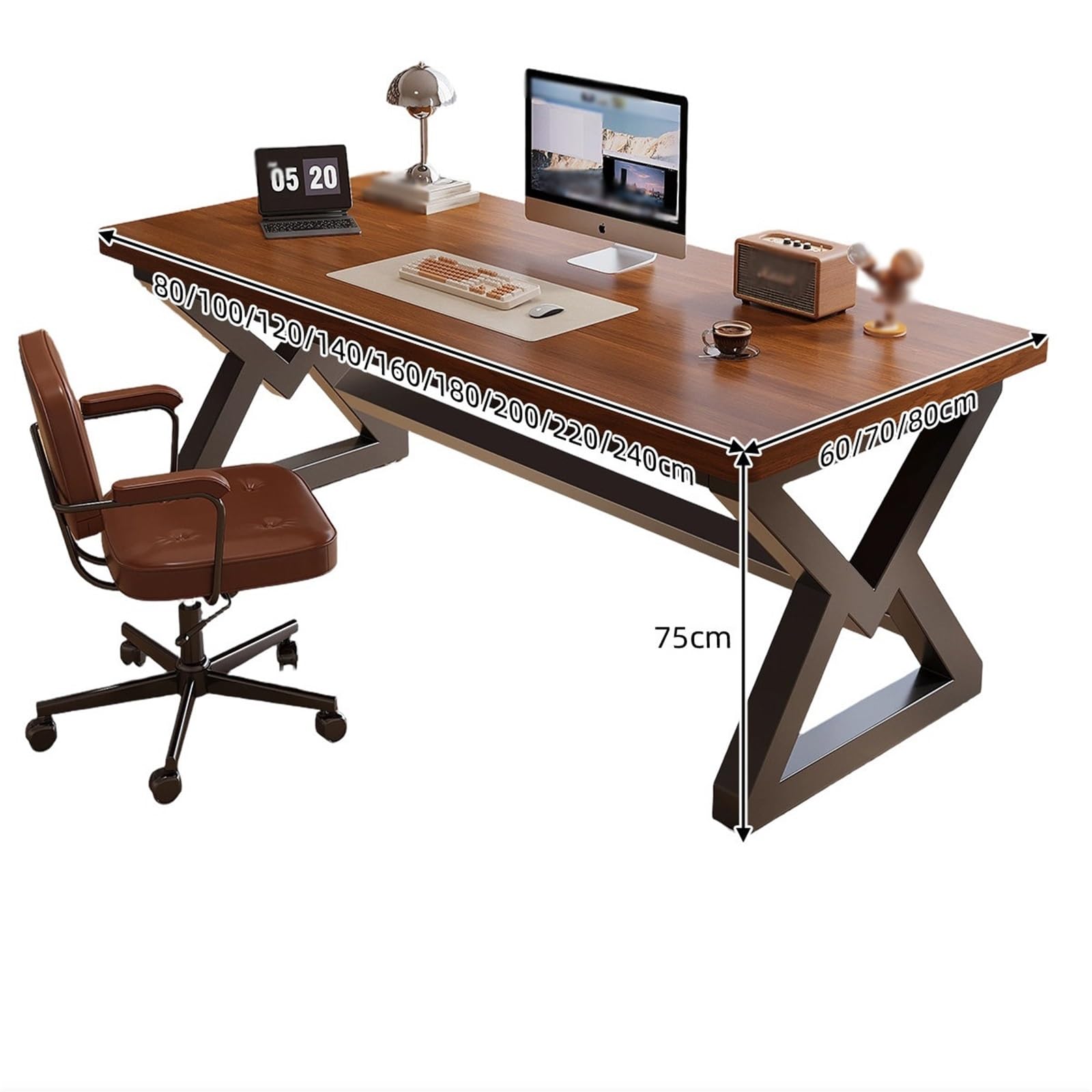 Scrivania da Lavoro Computer Desk Ufficio Scrittura Tavola