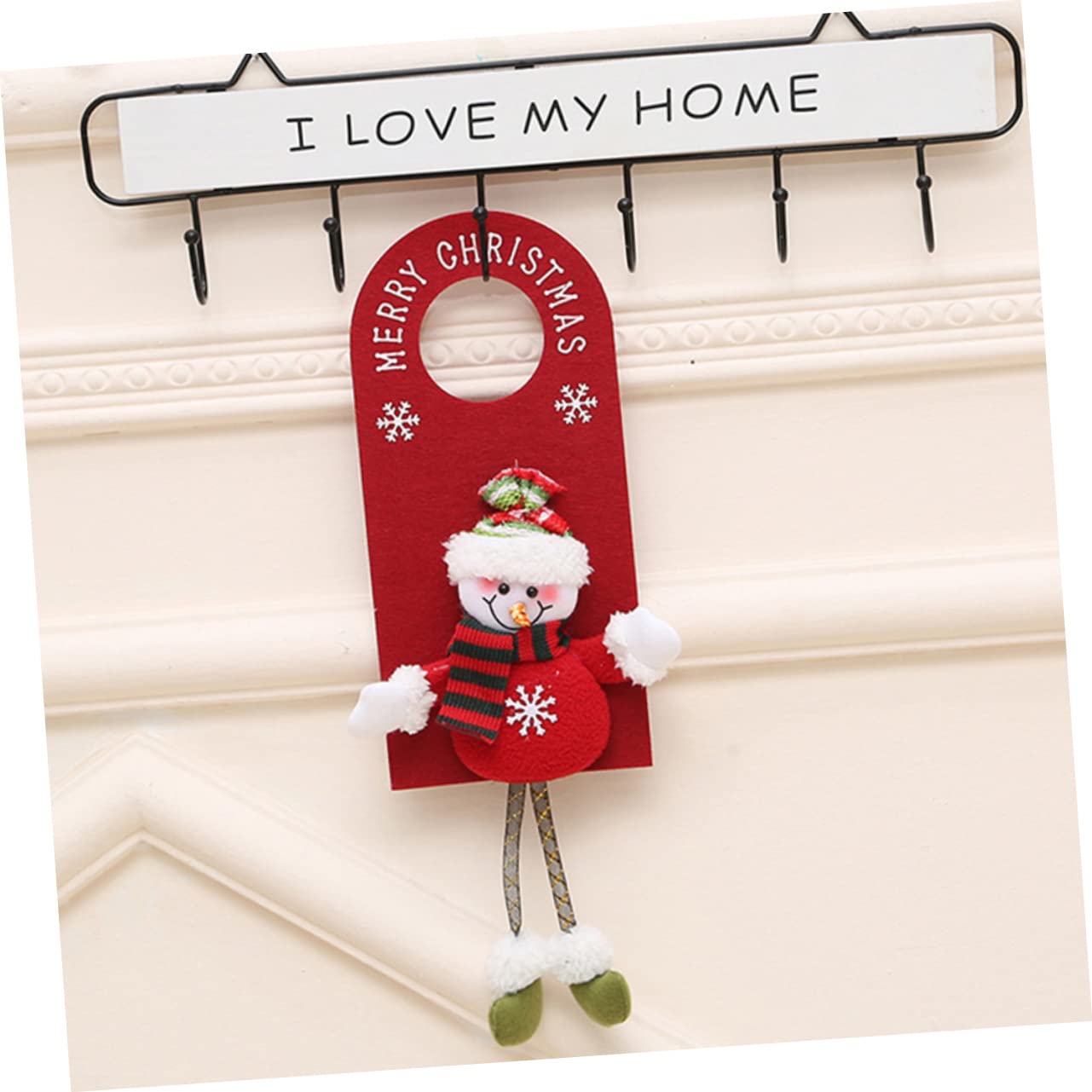 ABOOFAN 9 STK Weihnachtstür hängt Weihnachtskamin zum Aufhängen Haustürschilder Christmas Tree Ornaments wrihnachtsbaumschmuck Weihnachtsdekorationen Cartoon-Türverzierungen Weihnachten