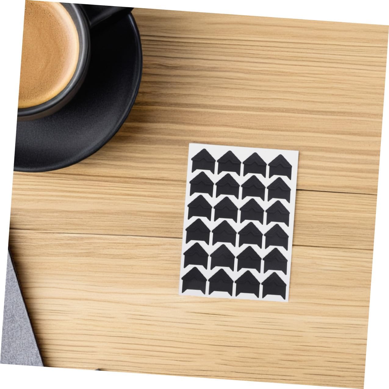 WESIEVYA Black Photo Corner Stickers 24pcs Self-Adhesive Scrapbooking Photo Mounting Corners for DIY Albums, Memory Books, and Diary Craft Decoration