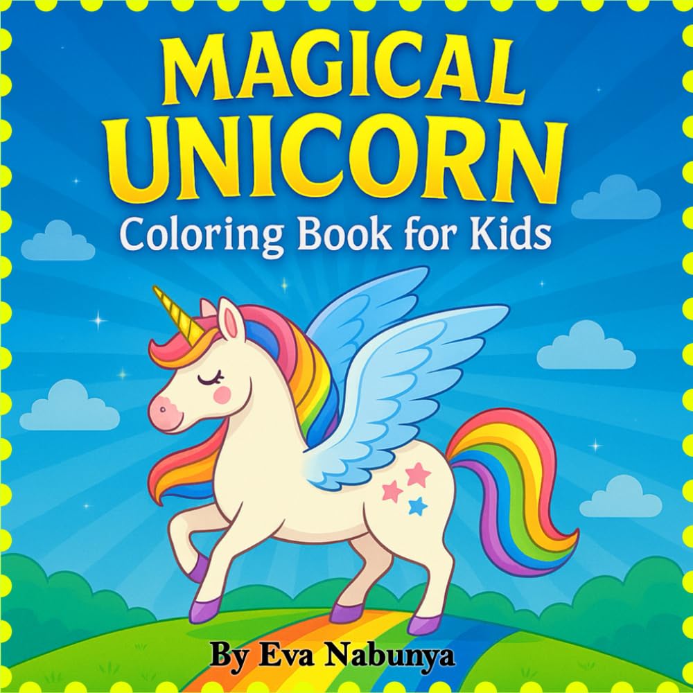 Magical Unicorn Coloring Book for Kids: A Fun and Easy Coloring Book Filled with Cute Unicorns, Rainbows, and Magical Scenes