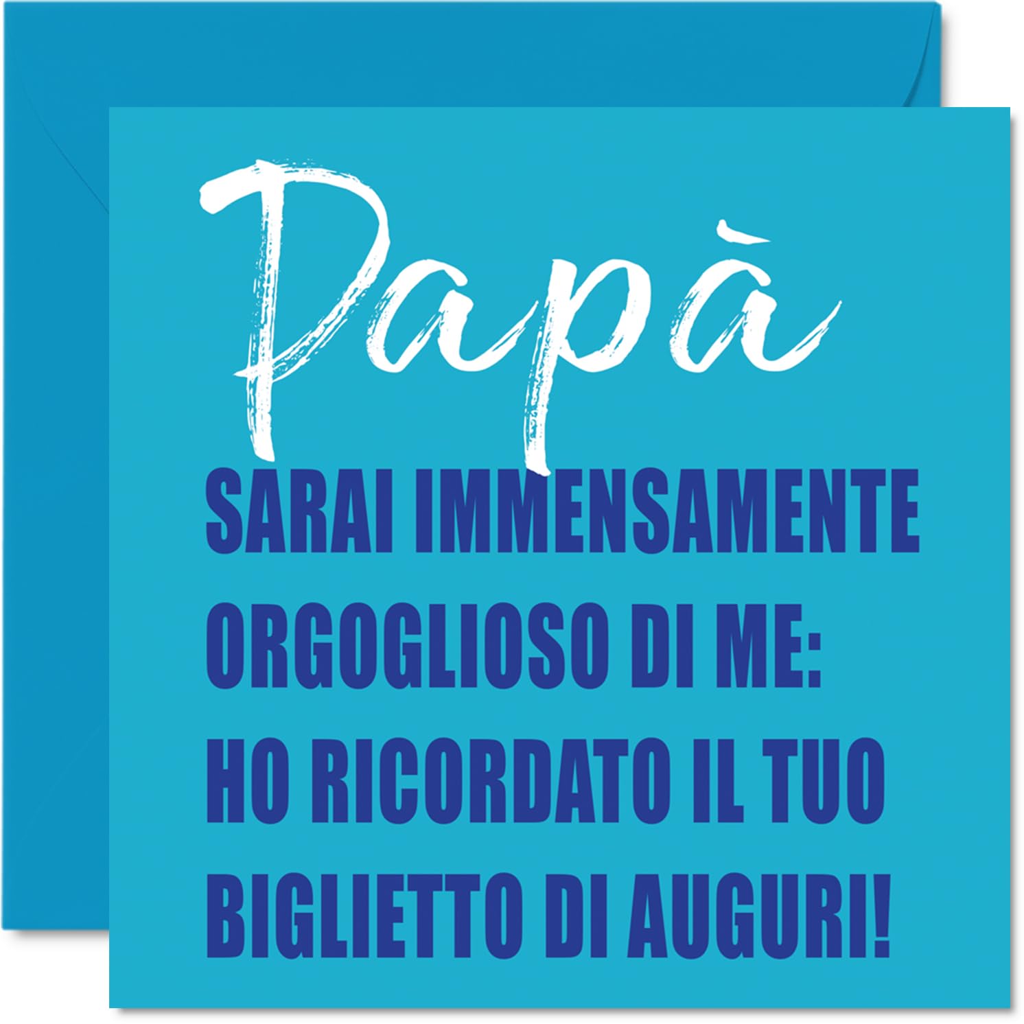 Biglietto Di Compleanno Per Papà | Word Cloud | Divertente E Sentimentale Da Figlio O Figlia | Fatto A Mano Nel Regno Unito Con Busta