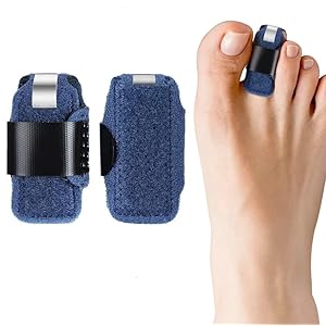 Blue Small Toe Splints for Straightening Hammer Toe Corrector Toe Straightener Finger Support Brace Stabilizer Women Men Broken Toe Support Easy to Wear and Use,Bunion Pads,Bunion Splints,Foot Health