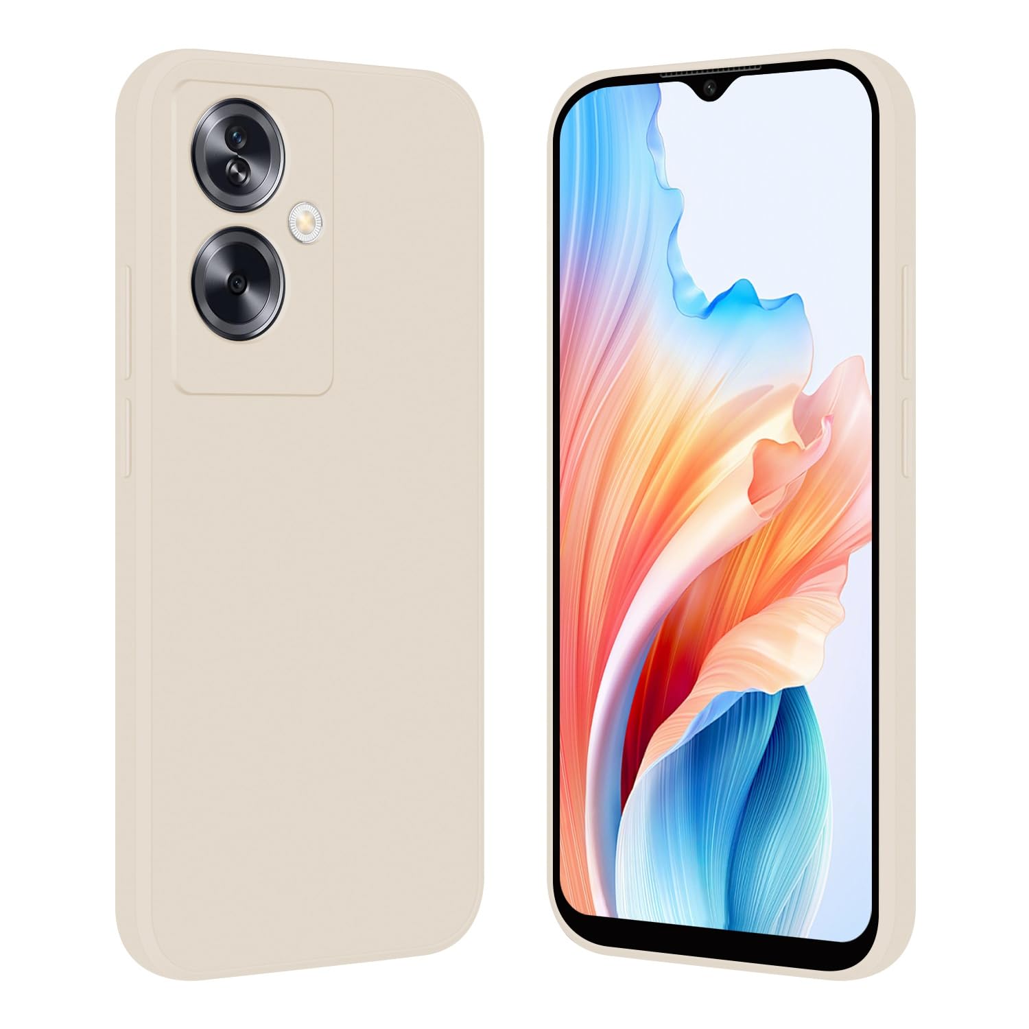 iVoler Cover per OPPO Reno11 F 5G / OPPO Reno 11F 5G con 2 Pezzi Vetro Temperato, Antiurto di Grado Militare Protettiva Custodia, Sottile Morbida in Silicone TPU Anti-Impronte Anti-Graffio Case, Nero