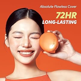 TIRTIR Mask Fit Ai Filter Cushion Foundation | AI-Like Semi-Matte Finish - Up to 72-Hour Medium to Full Coverage Korean BB Cushion Make up Beauty, 43N Deep Cocoa, 0.63 Fl Oz