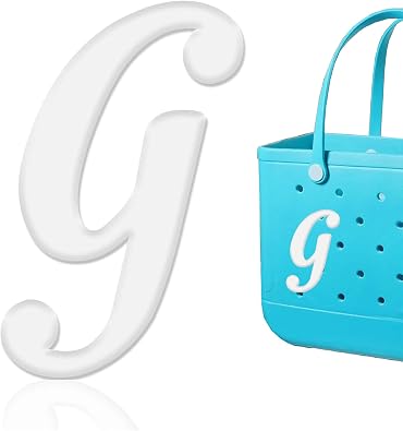 6pcs Letter Charms for Bogg Bag Accessories, Alphabet Lettering Bag Charms Compatible with Bogg Bag Original All Models,Insert Decorative Letter Accessory for Handbag Beach Tote Bag