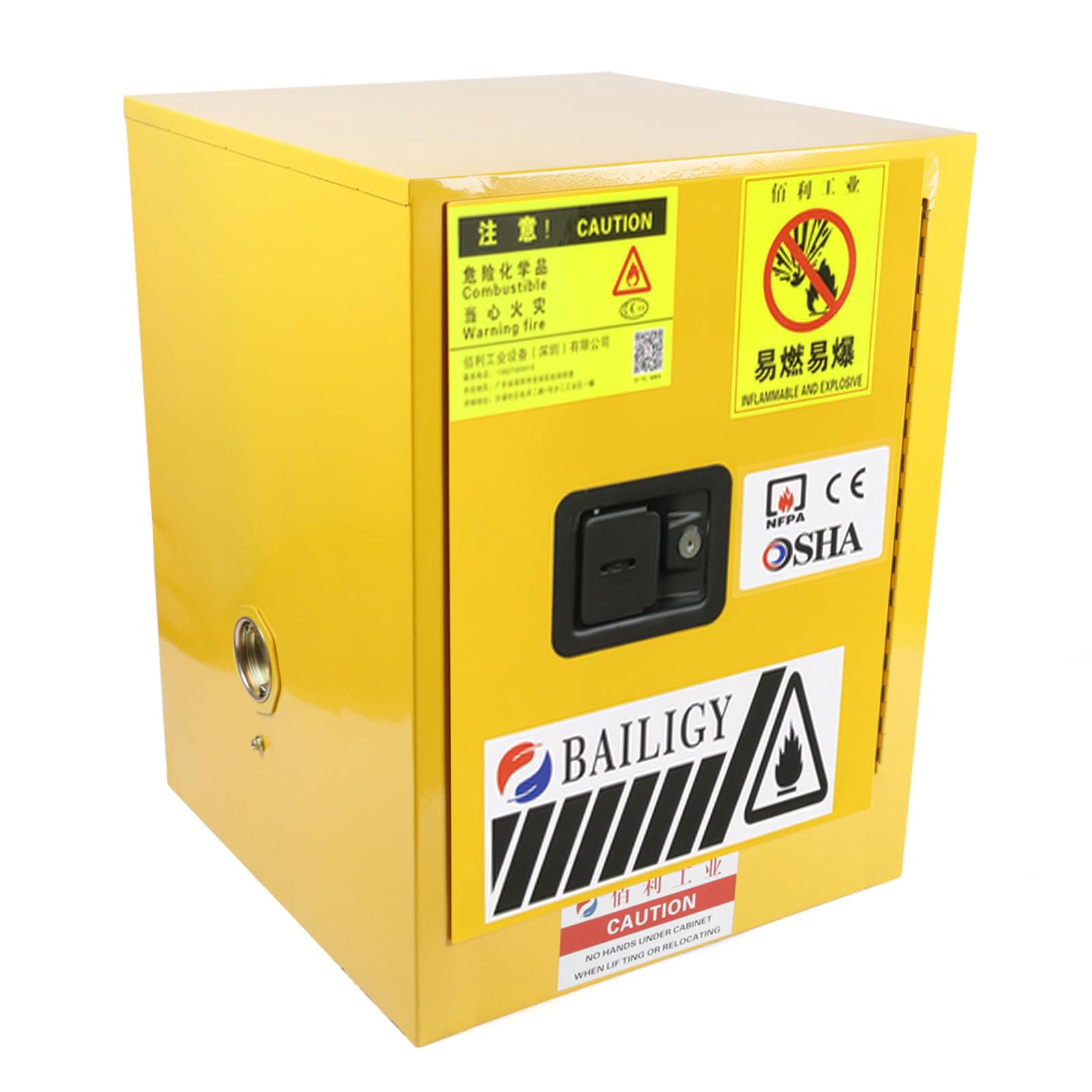 XUFOPLY Safety Storage Cabinet, 15L/4gal Capacity Storage Manual Door Cabinet for Commercial Industrial and Home Use