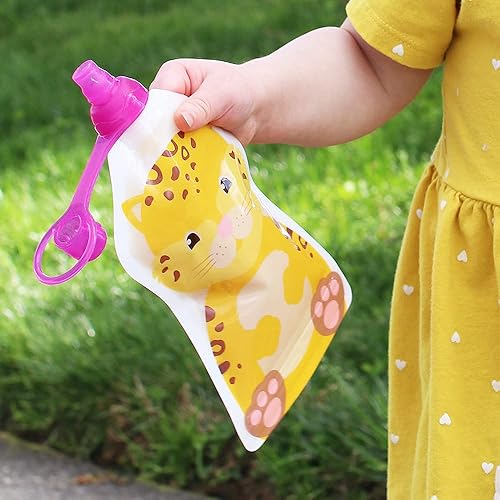 Miniatura 5 de ChooMee SoftSip - Bolsa superior para alimentos | Destete LED para bebés, válvula de control de flujo sin derrames, protege la boca de los niños,