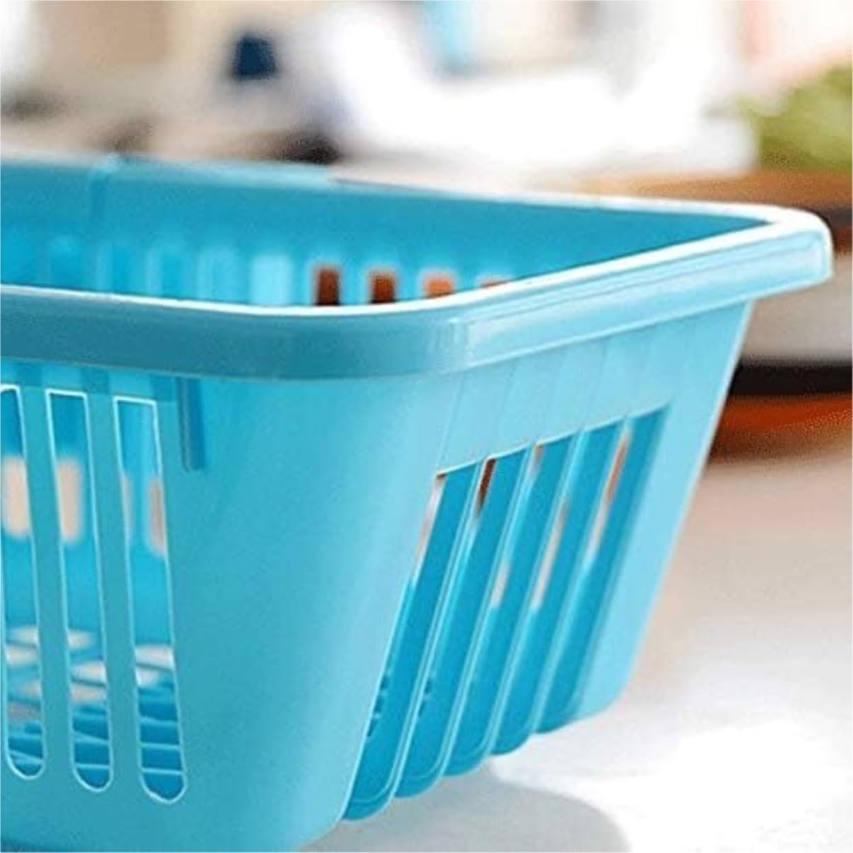 Suszarka Do Naczyń Plastikowa Taca Ociekowa Zlewozmywak Suszarka Do Naczyń Ociekacz Uchwyt Prania Koszyk Organizer Ociekacz(Blue,44.5 * 23 * 18cm)