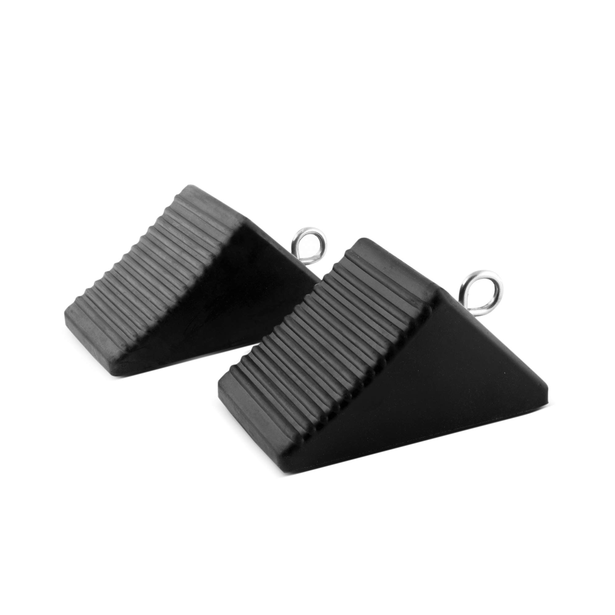 AFA Tooling Nylon Reinforced Set of 2 Heavyweight Wheel Chocks with Eyebolts
