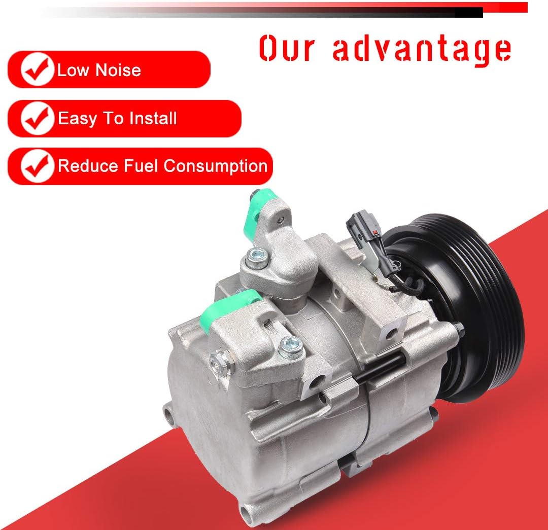 cciyu Air Conditioning Compressor for H-yundai Santa Fe XG350 XG300 3.5L 2001-2006 Replaces AC Compressor for Car