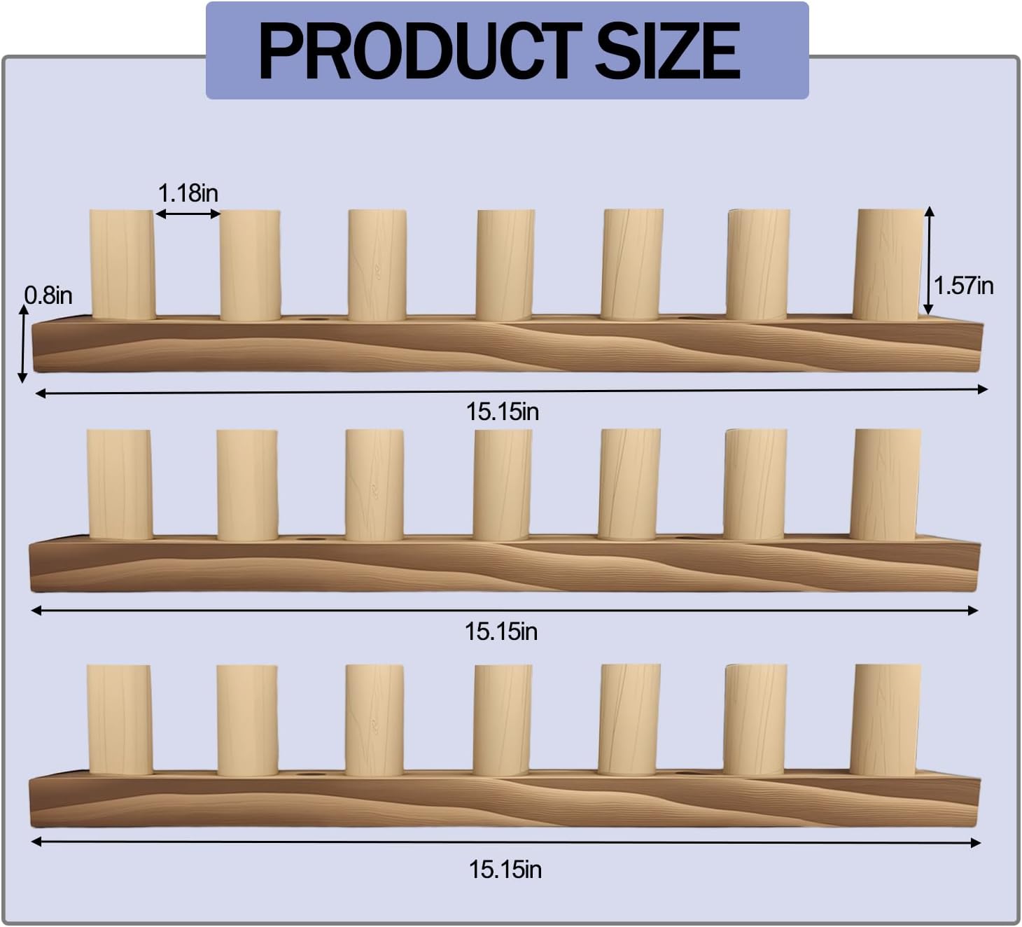 Chunky Knitting Loom for Blankets ，45"Large Wooden Loom, DIY Hand Knitting Loom Kit for Beginners, Premium Pine Wood Craft for Chunky Yarn Blankets，Thick Yarn Knitting Loom
