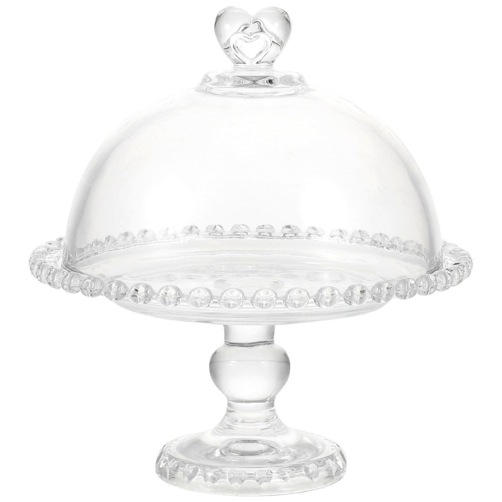 Glas Servierplatte mit Glocke, 1 Satz, Transparent, für Obst und Gemüse