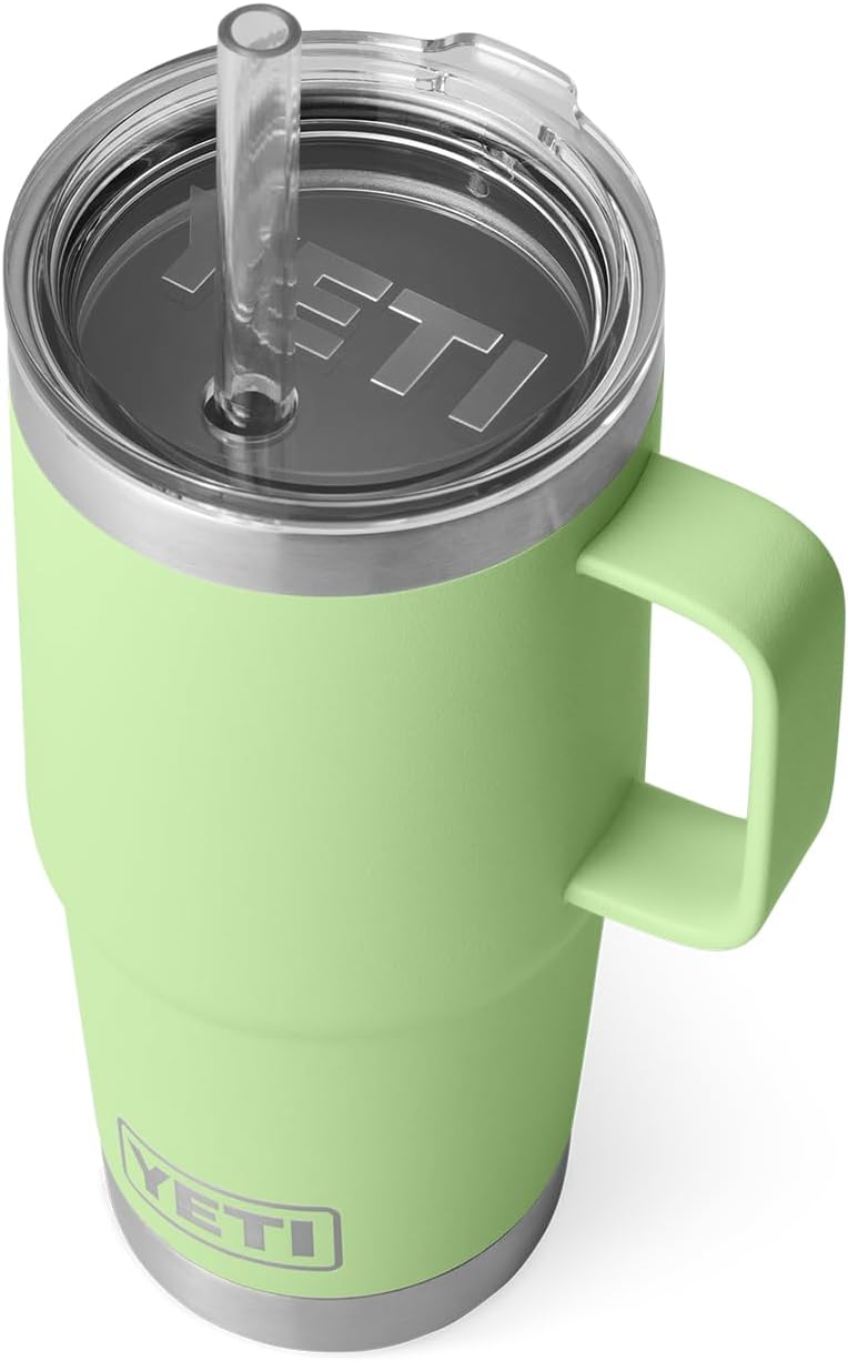 YETI Rambler 25oz Straw Mug, Vacuum Insulated, Stainless Steel, Key Lime
