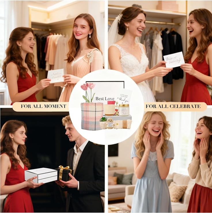 10-in-1 Unique Self Care Get Well Soon Gifts Basket for Women, Birthday Gifts for Women Spa Care Package,Christmas Gift for Bestie Wife Best Friend Sister - Image 4